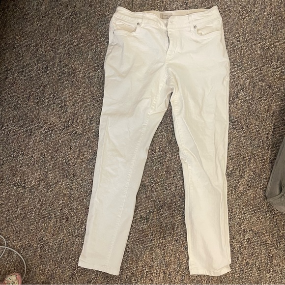 Loft curvy skinny jeans white size 4 - Picture 4 of 4